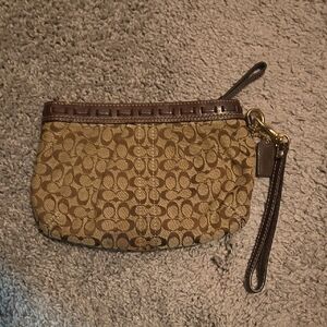 Brown Monogram Wristlet